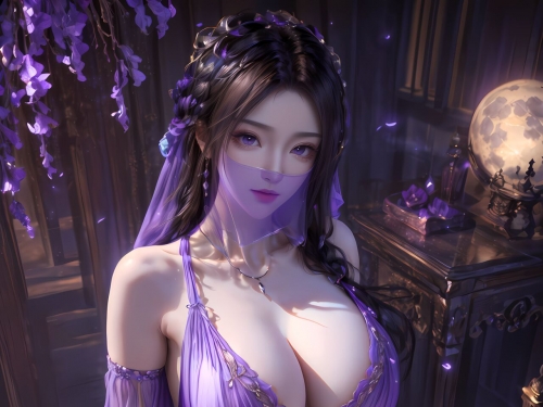 AI Drawing Legend of Mortal Cultivation - Purple Spirit