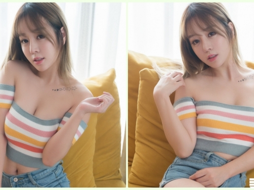戀愛了！清純系「高顏值正妹」低胸視角好壞壞！讓人融化的「白皙美乳」超可愛…