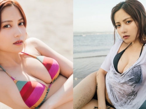 高人氣大眼正妹「桃月梨子」再出寫真！濕身比基尼大秀飽滿 E 奶