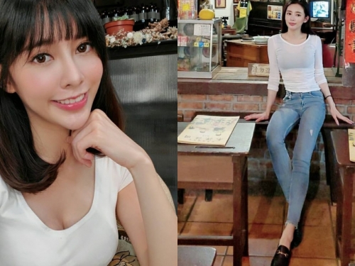雜貨店驚見逆天長腿女神！「Momo 盈熙」比例好到誇張，給她顧店生意一定好！