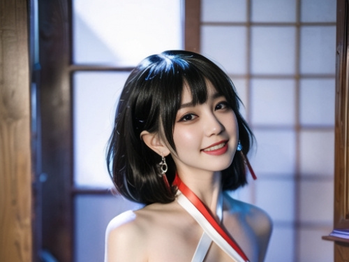 AI生成美女~As D-cos巫女