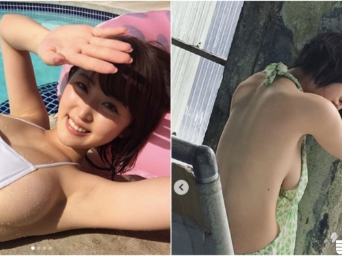 就愛露奶！「短髮白乳妹」拍照慣性露側乳，整個ig打開都是滿滿奶香味！