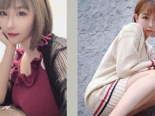 桌子借放！短髮女神「希維亞」34F份量過重hold不住，都快比臉還大了！