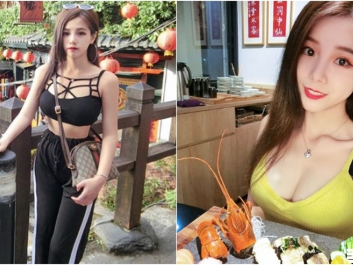 九份老街「性感奶妹」出沒！胸前「飽滿雙乳」害整條茶街都漂奶香啦！