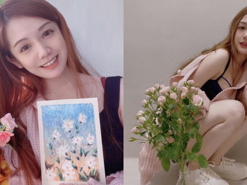 「正妹花藝師」Christine膚白貌美氣質超優雅！甜美笑容下竟有「犯規好曲線」！