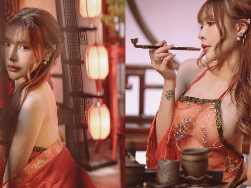 媚眼香妃「姍姍」小肚兜藏凶器，「香肩媚眼」勾引色員外！