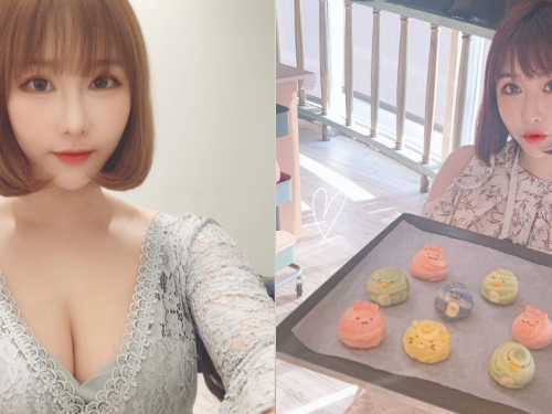 雙倍乳量！F奶女神「Sylvia 希維亞」製作芋頭酥，「超渾圓飽滿」份量讓人眼睛吃飽飽！