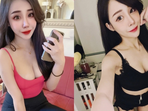 正妹「笑笑」穿小背心深溝太辣，「招牌甜美笑容」讓人蛀牙！