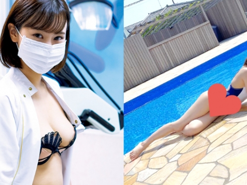 爆乳拍寫真還不夠！「最正牙醫」放福利！穿「高衩泳衣」趴地露出「三角地帶」性感爆棚