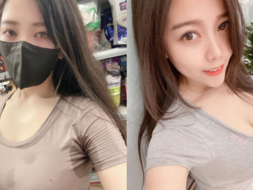 腋下如何？「陽光大眼妹」健身濕透邪惡部位，網讚嘆：「汗都是香的！」