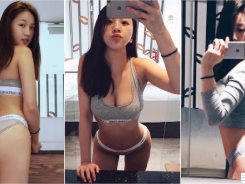 台灣學生妹超敢穿！內衣自拍大秀「極品身材」！渾圓美乳加上翹臀根本無敵了...