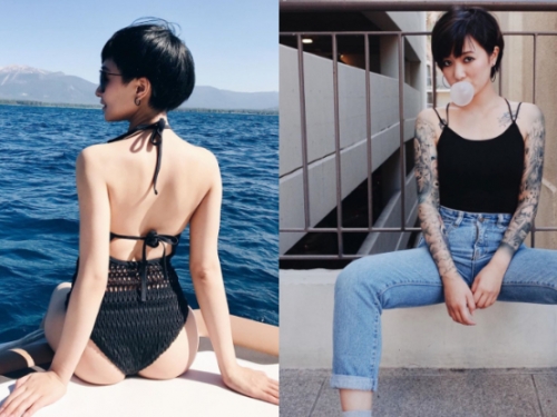 短髮留學正妹「莊蜜Miya」骨感美體超緊致，放曬「翹挺蜜桃」力馬征服海岸線！