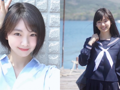 高三清純美少女「濕身初解禁」！奪得制服選美冠軍後勇拍寫真，粉絲同學都暴動！