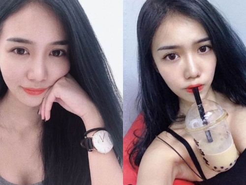 巨乳正妹挑戰「放手喝珍奶」，「超兇暴乳量」果然能立刻Hold住！