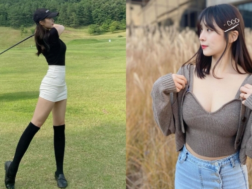 超氣質「高爾夫正妹」球場展現超棒身材！完美高顏值好迷人
