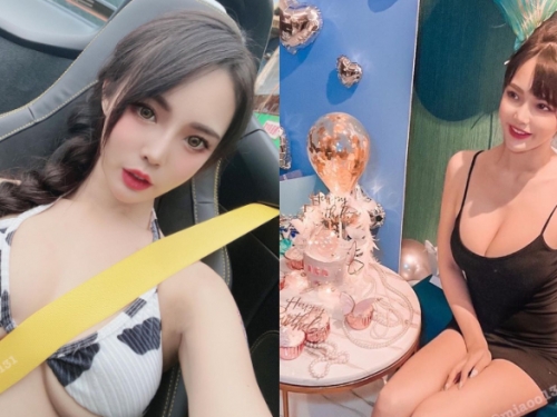性感女神「周苗苗」胸部太豐滿溢出來　嬌嗔：好緊喔！