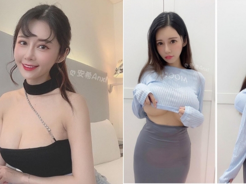 正面還是後面？「巨乳甜心」超狂穿搭術，正面南半球溢出後面「飽滿蜜桃」半露！
