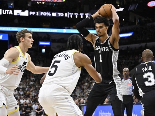 NBA》溫班亞瑪飆6顆三分球繳24分+7火鍋 馬刺輸西部墊底的爵士