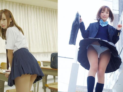 澀谷系色氣小妹「鎌田紘子」外表清純拍起照來卻意外淫蕩　都不動就掀裙露胖次是怎樣