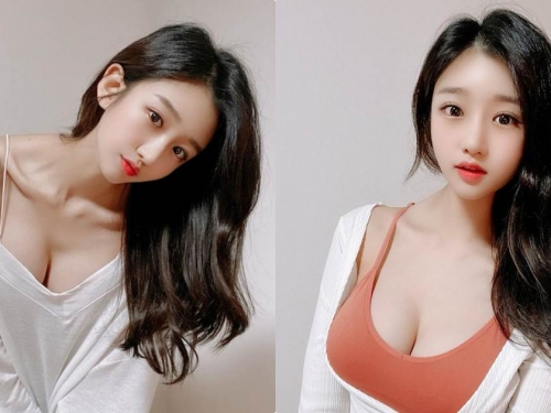 無辜童顏妹이서아「身材超OP」，極品乳量要撐爆小背心了！