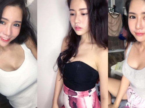 美胸實況主登場！觀眾的目光都被「雪白深溝」吸走啦！