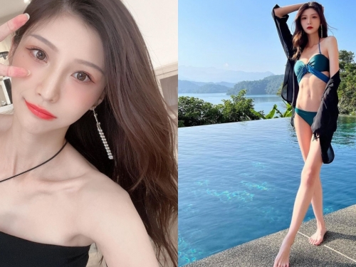 日月潭泳池出現「比基尼美腿正妹」！苗條好身材還有「性感腹肌」，網友：這個給過！