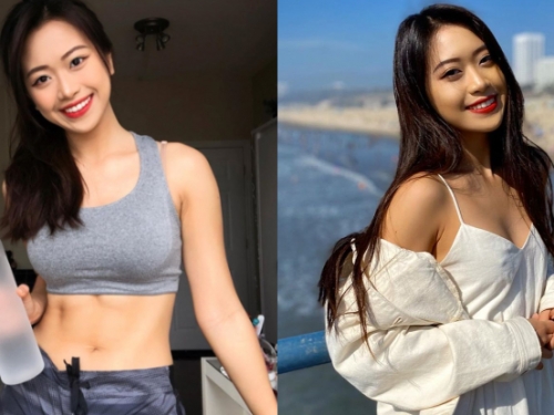 極品小健妞！洋系正妹「宇涵Evita」大山峰下帶有緊致腹肌，燦爛笑顏更直搗男人理智！