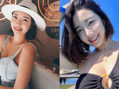 短髮女孩「小邊邊Yoko」好天氣放曬陽光鮮奶，「飽滿乳器」讓男粉身心超舒爽！