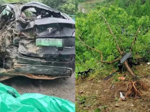 夫妻開新車墜崖雙亡！行車紀錄器數據竟詭異消失 特斯拉回應了