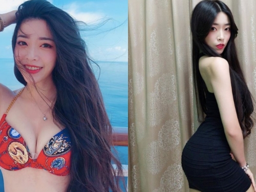 你的小仙女出沒～「妍妍兒Mina」前凸後翹太吸睛 S型弧度屁屁上可以放水杯啦