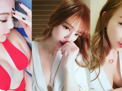 小心呀！正妹洗完澡只穿寬鬆浴袍　一邊「白嫩乳球」不小心掉出來！