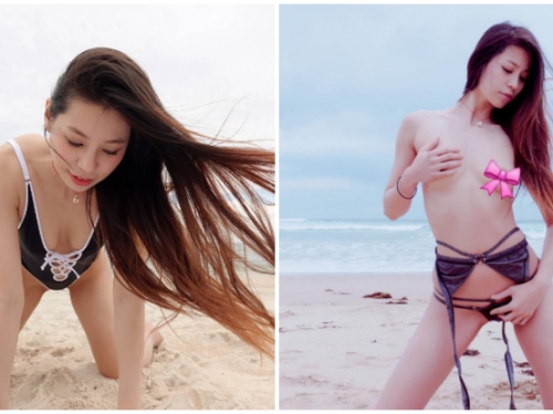 就是最辣的那種！「中韓混血正妹」尺度大解放，不管上空還是下空都不是問題！
