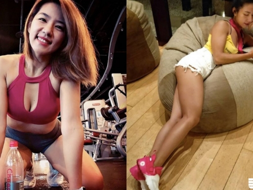 一早就這麼刺激！火辣辣「健身房正妹」蜜大腿好誘人，結實緊緻完全是極品！