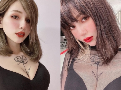 混血美人「古榕榕」曝光新髮型！胸前開花的「G 級身材」一秒搶走目光
