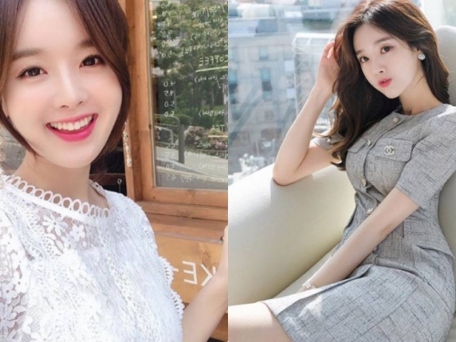 正妹「김신영」皮膚好到發光，誘人S曲線越看越兇啊！