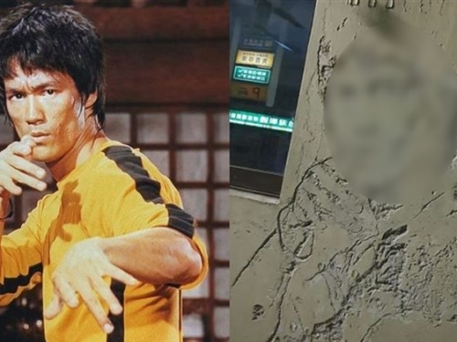 高手在民間！北市巷弄「水泥牆上」驚見「李小龍」！100％神還原  吸網友朝聖