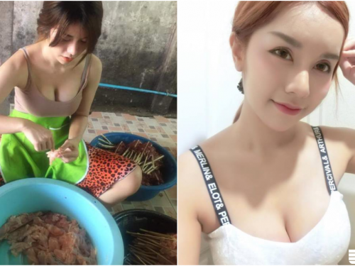 泰國妹子下廚巨乳震動  超兇身材快要噴鼻血了！
