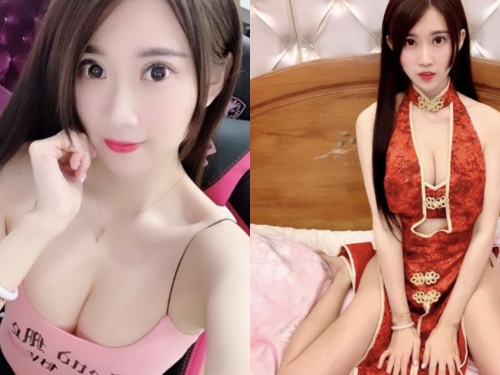 甜美實況主「蕾兒」放大招啦！艷紅旗袍火辣加身 破3000讚解鎖的全身照好猛～