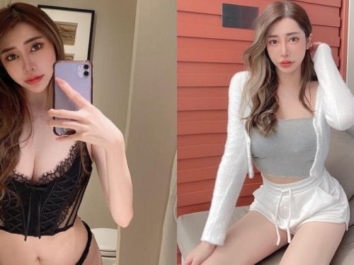 房地產專業的「性感辣妹」Nini妮妮！蕾絲馬甲秀「爆乳蠻腰」，苗條曲線好誘惑！