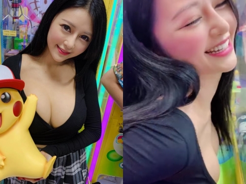 32G用處多多！甜心正妹「安希」來勢洶洶，爆乳夾娃娃勢在必行～