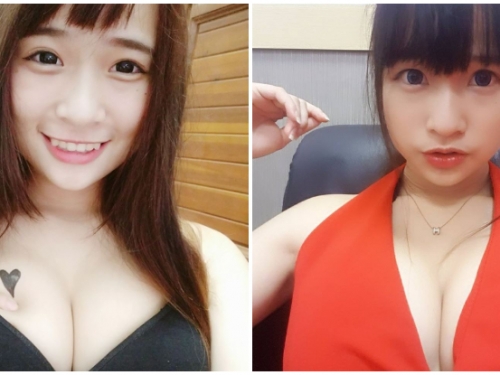到底要按讚還是按奶？「爆乳虎牙妹」奈奈乳浪深溝太膨湃，果然還是奶香濃！