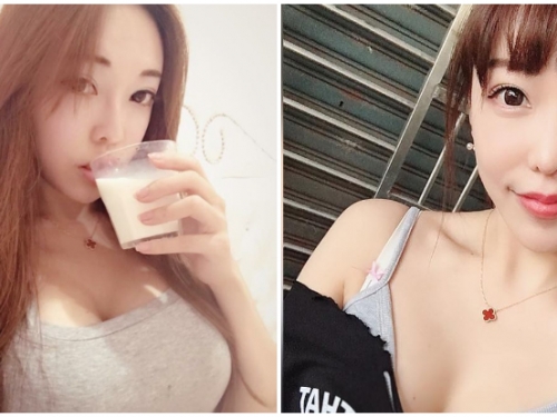 喝什麼長什麼！「氣質正妹」最愛喝牛奶，難怪每張自拍奶香都這麼濃！