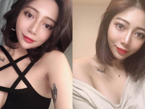 業務助理「Elaine菱」洞洞裝太犯規，「邪惡角度」兇器逼人！