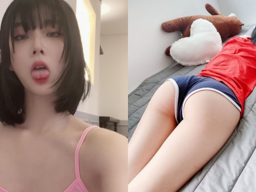 女友在家耍廢穿「真理褲」，露出「超白嫩蜜桃屁屁」，好想撲上去一起探討真理！