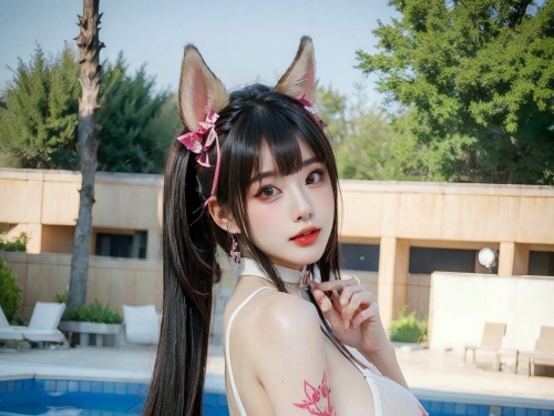Collection - Fox Girl With Sexy Bikini - 1