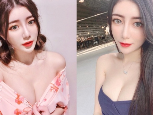 台越混血 94 讚！正妹美甲師「天燈妹」樂樂大方曬美胸  各種「爆乳穿搭」讓人凍末條了