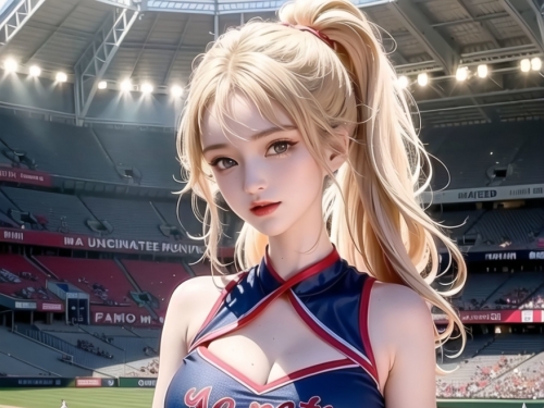 AI生成美女~チアリーダー (Cheerleader)