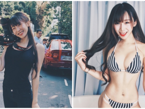 攝影師也太正！「爆乳正妹」機機Shacy轉職當攝影師，就算在工作還是一樣性感！
