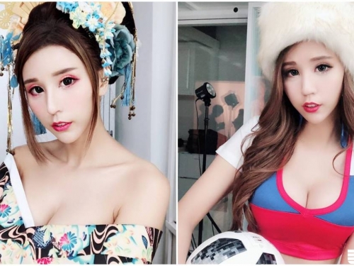 邪惡的爆乳花魁！政大火辣身材好養眼，還有超迷人長腿！