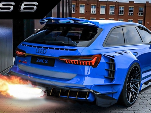 四環中出尾管＋超狂爆龜！這款爆改「來自地獄的 Audi RS6」 你給幾分？